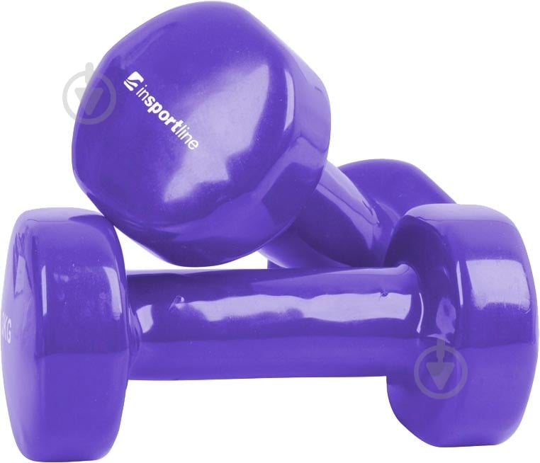 Набор гантелей inSPORTline виниловых Smoothbell 2 x 1 кг 176 фиолетовый - фото 1 Набор гантелей inSPORTline виниловых Smoothbell 2 x 1 кг 176 фиолетовый - фото 1