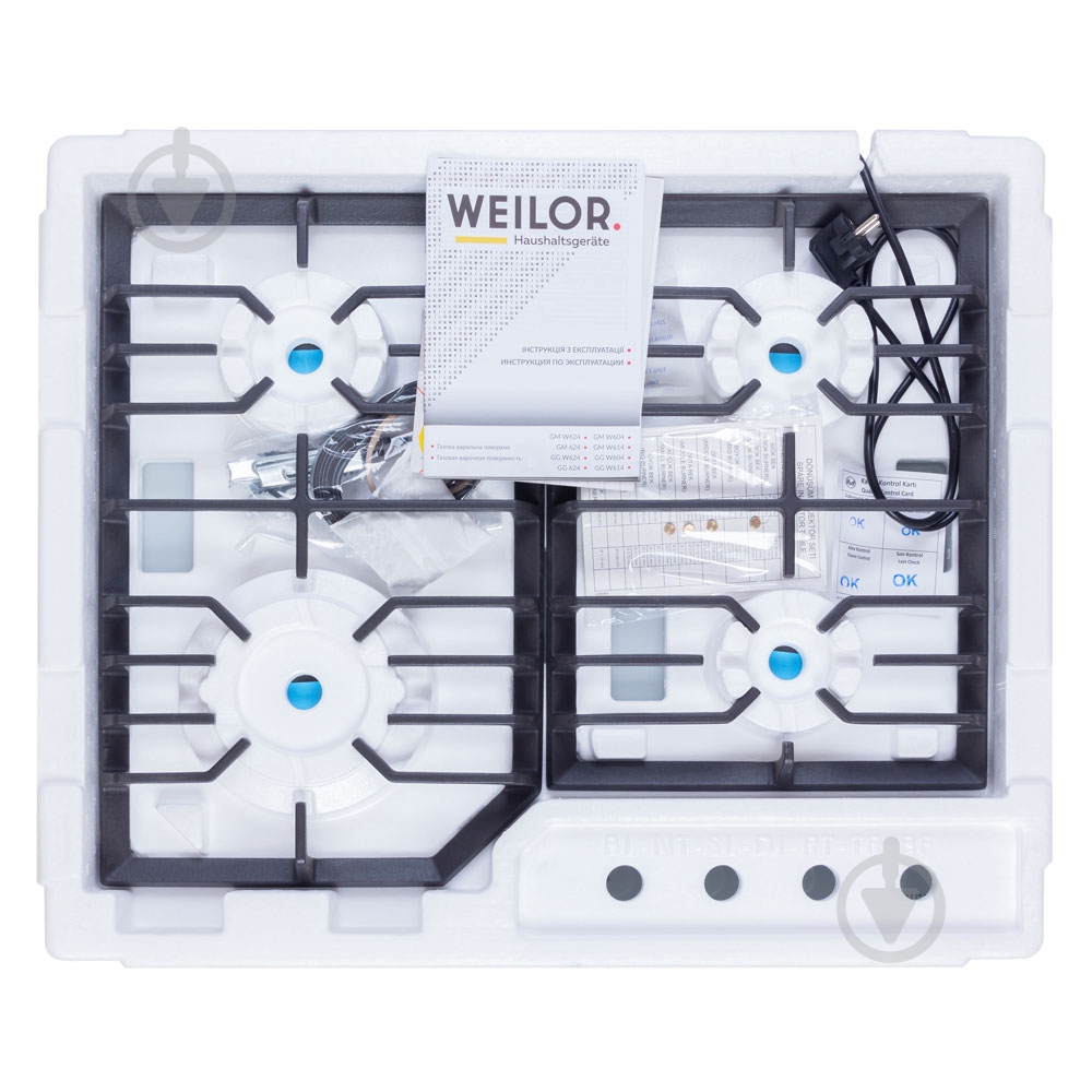 Варочная поверхность газовая WEILOR GG W624 WH - фото 9 Варочная поверхность газовая WEILOR GG W624 WH - фото 9