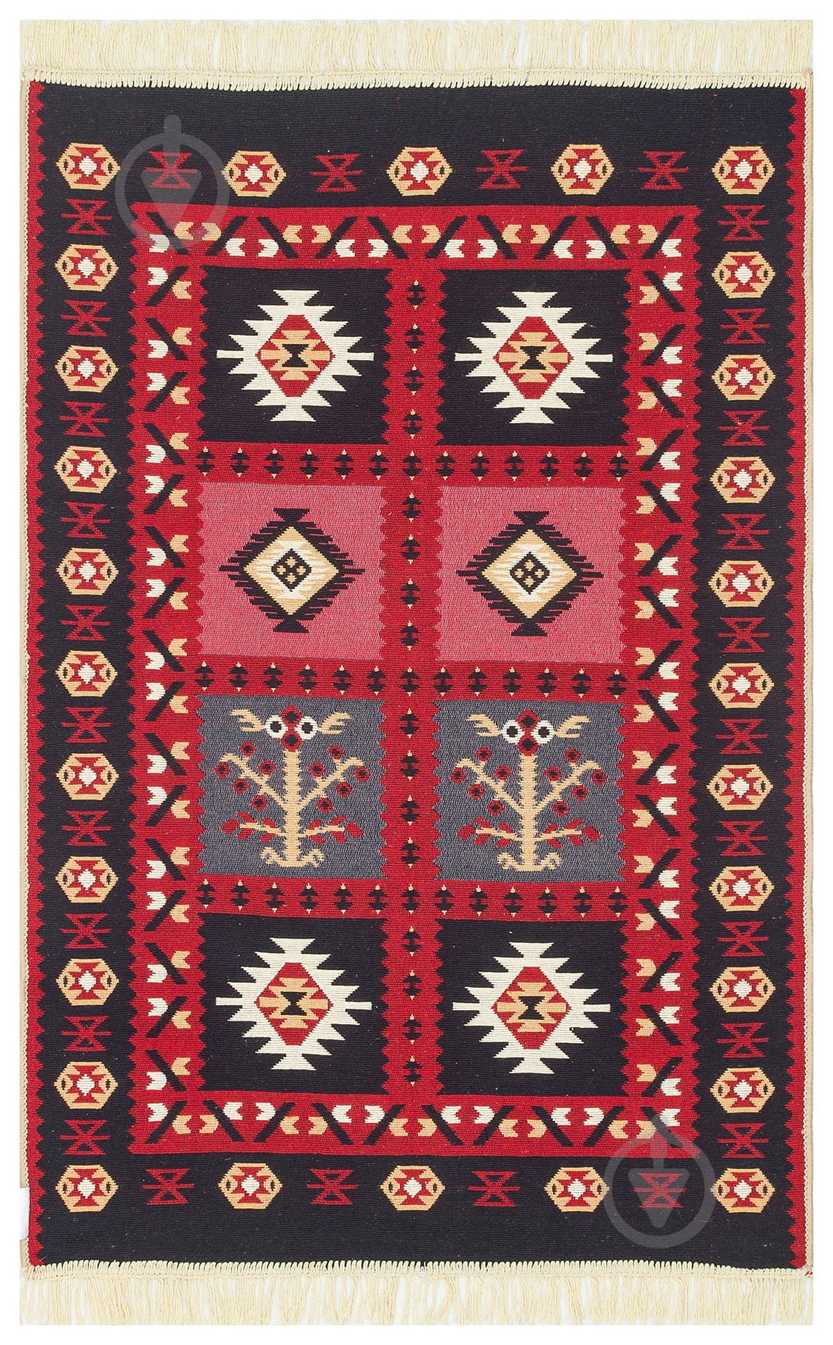 Ковер Ekohali Arya AR 28 Red 120x180 см двусторонний - фото 1
