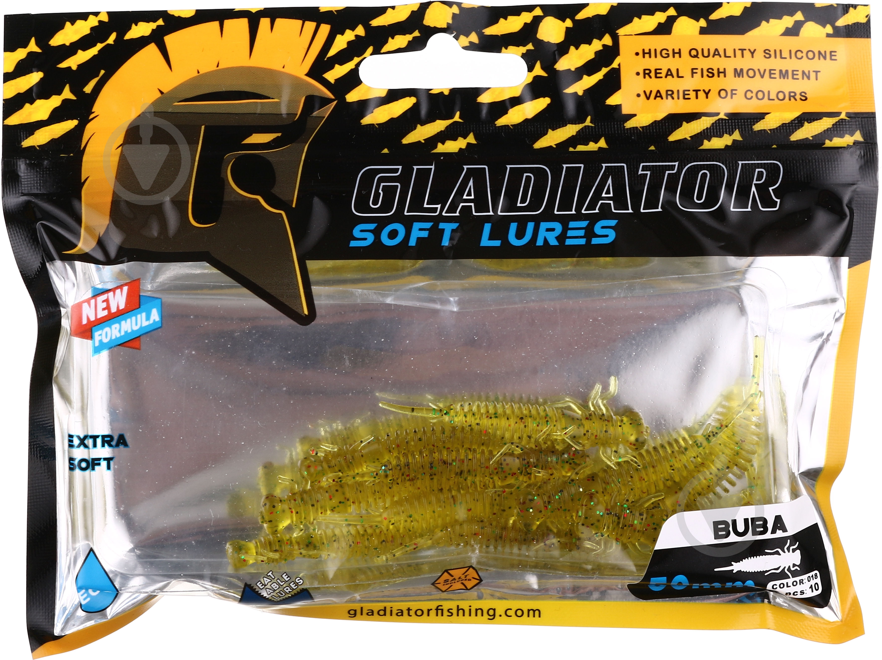 Силікон Gladiator 1054 50 мм 10 шт. BUBA - 2 #18 - фото 2 Силікон Gladiator 1054 50 мм 10 шт. BUBA - 2 #18 - фото 2
