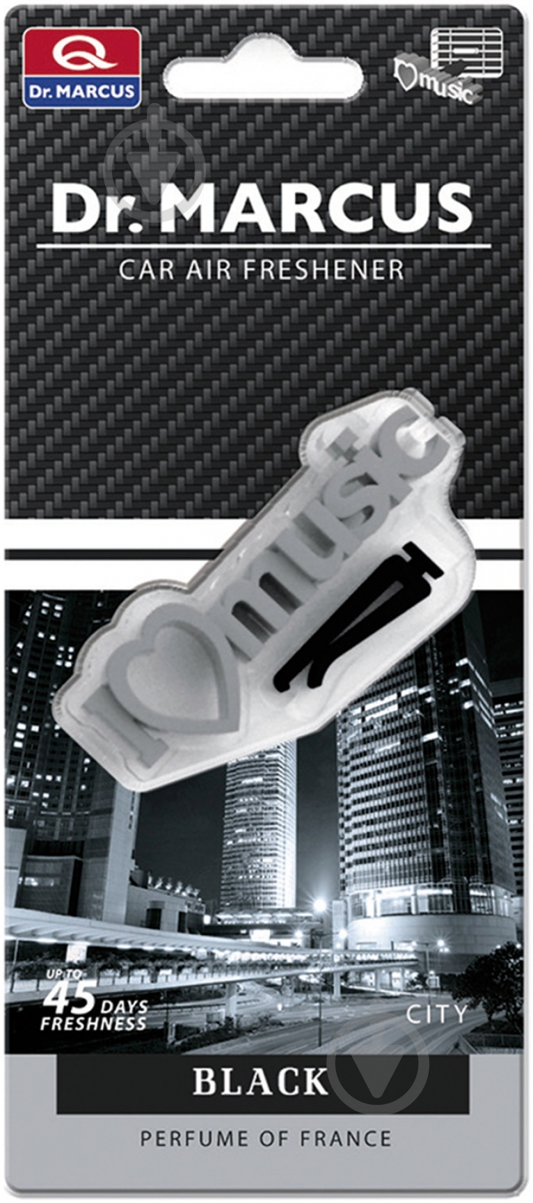 Ароматизатор на панель приборов  DR. MARCUS CITY black - фото 1