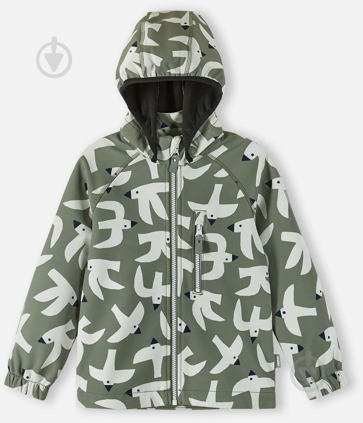 Куртка для хлопчиків Reima Softshell Vantti р.122 темно-зелений 5100009B-8924 - фото 1 Куртка для хлопчиків Reima Softshell Vantti р.122 темно-зелений 5100009B-8924 - фото 1