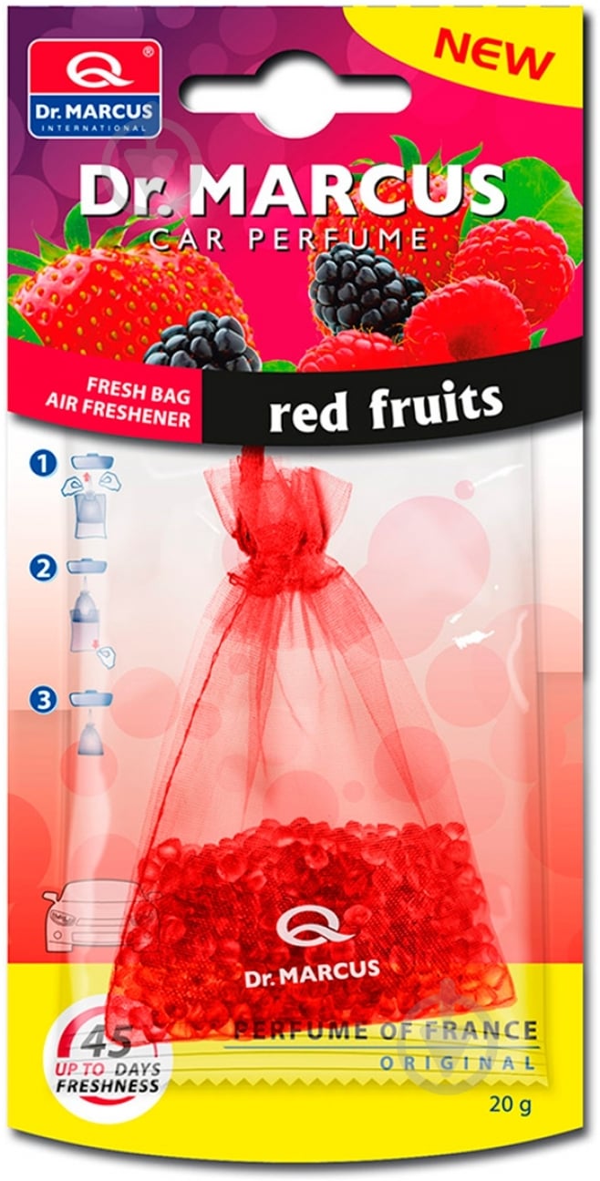 Ароматизатор подвесной  DR. MARCUS Fresh Bag красные фрукты - фото 1
