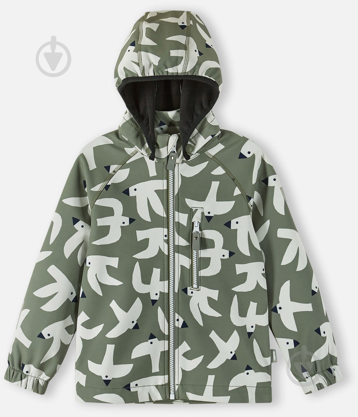 Куртка для мальчиков Reima Softshell Vantti р.128 темно-зеленый 5100009B-8924 - фото 1 Куртка для мальчиков Reima Softshell Vantti р.128 темно-зеленый 5100009B-8924 - фото 1