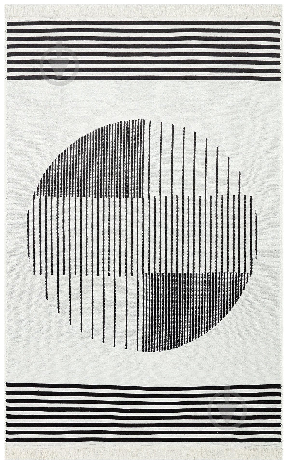 Ковер Ekohali Arya AR 25 White Black 160x230 см двусторонний - фото 1