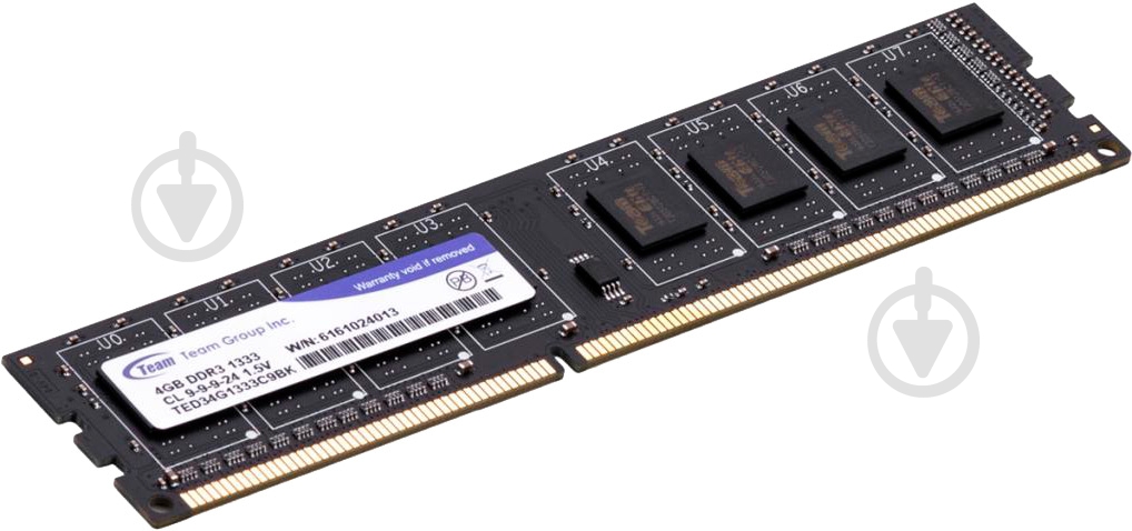 Оперативная память Team DDR3 SDRAM 4 GB (1x4GB) 1333 MHz (TED34G1333C901 / TED34GM1333C901) - фото 3