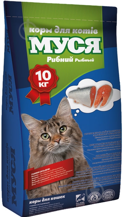 Корм Муся с рыбой 10 кг 10 кг - фото 1 Корм Муся с рыбой 10 кг 10 кг - фото 1
