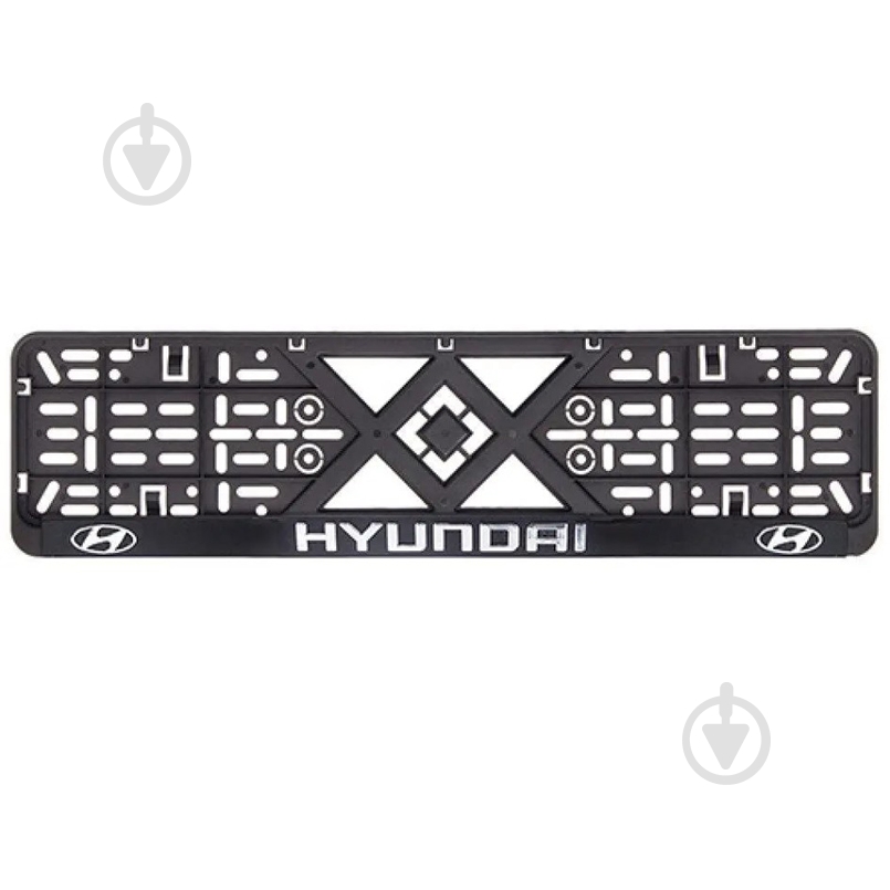 Рамка під номерний знак Bi-Plast об'ємна HYUNDAI - фото 1