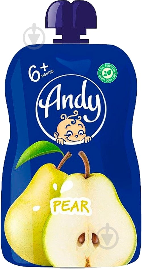 Пюре Andy груша пауч 90гр - фото 1