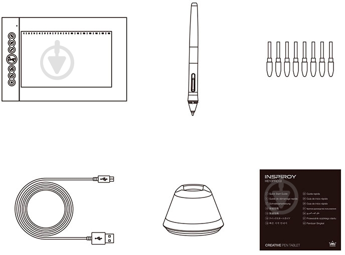 Планшет графічний Huion H610PROV2 + рукавичка - фото 7 Планшет графічний Huion H610PROV2 + рукавичка - фото 7