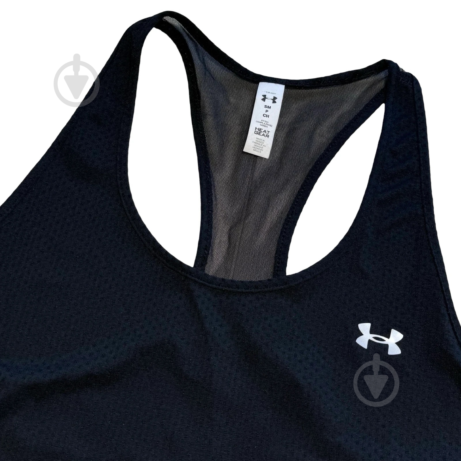 Майка Under Armour 1328962.001/black/silver р.S черный - фото 3