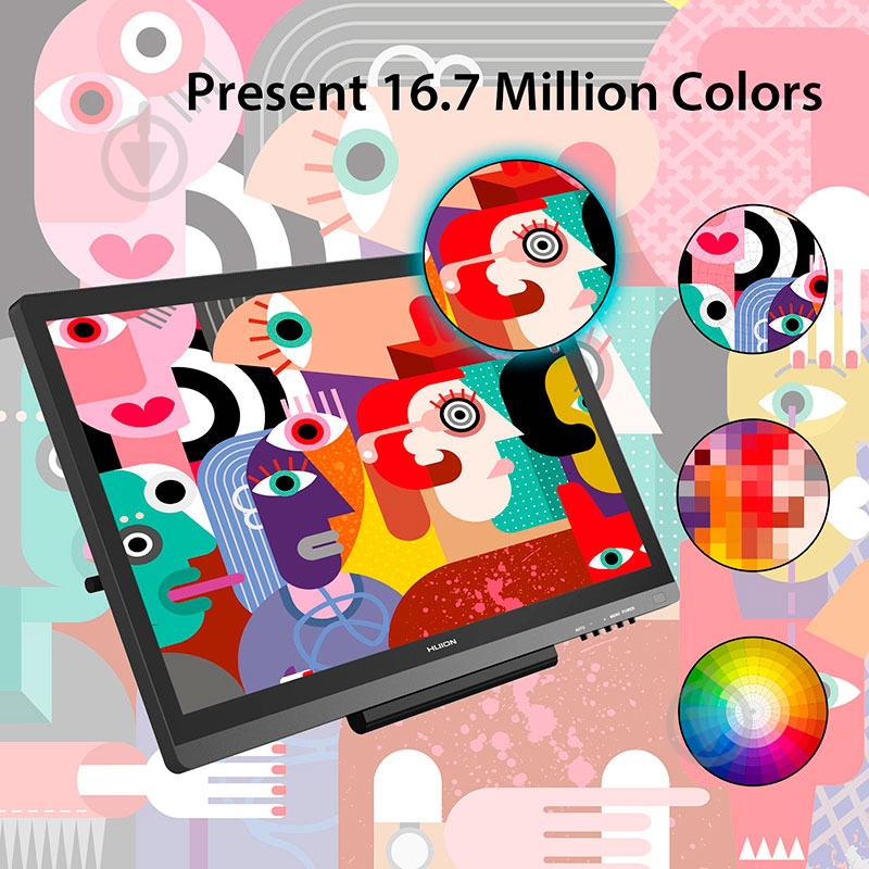 Монитор графический Huion Kamvas 19.5 GT191V2 + перчатка - фото 4 Монитор графический Huion Kamvas 19.5 GT191V2 + перчатка - фото 4