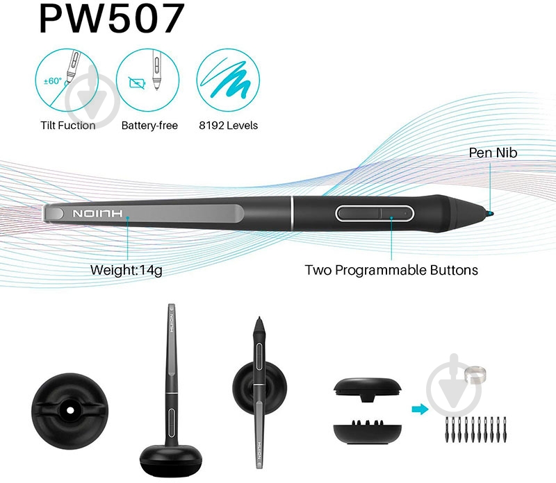 Монитор графический Huion Kamvas PRO13 + перчатка - фото 4 Монитор графический Huion Kamvas PRO13 + перчатка - фото 4