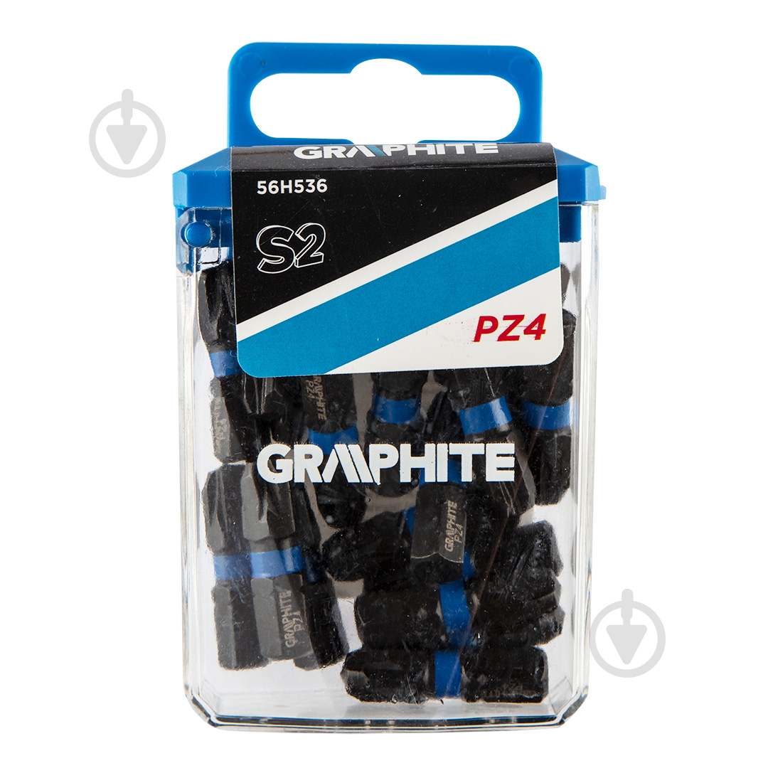 Біта GRAPHITE PZ4 х 25 мм 20 шт. 56H536 - фото 1 Біта GRAPHITE PZ4 х 25 мм 20 шт. 56H536 - фото 1