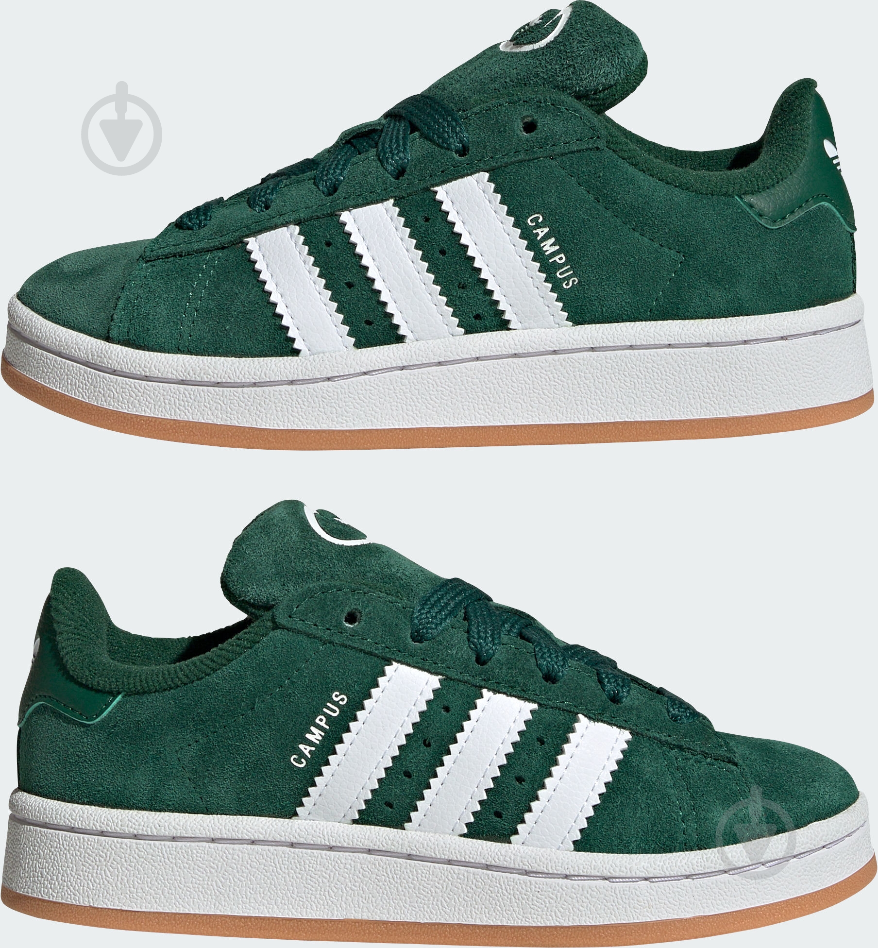 Кроссовки детские Adidas CAMPUS 00s C JI4332 р.31,5 зеленые - фото 5 Кроссовки детские Adidas CAMPUS 00s C JI4332 р.31,5 зеленые - фото 5