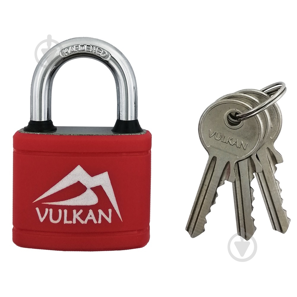 Замок навісний Vulkan BX0150 PVC 50 мм відкритий (амбарний) - фото 1