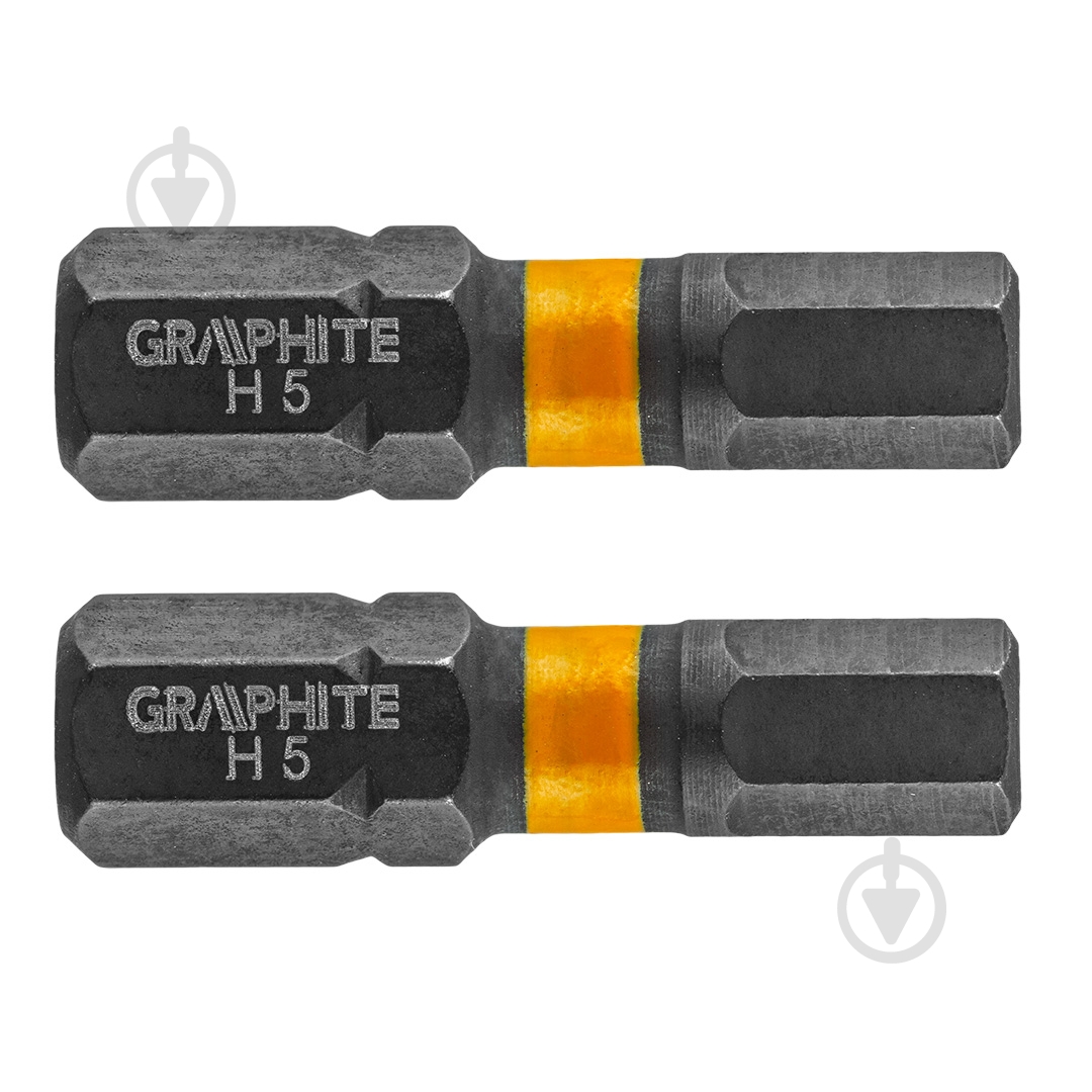 Бита GRAPHITE HEх5 х 25 мм 2 шт. 56H508 - фото 1
