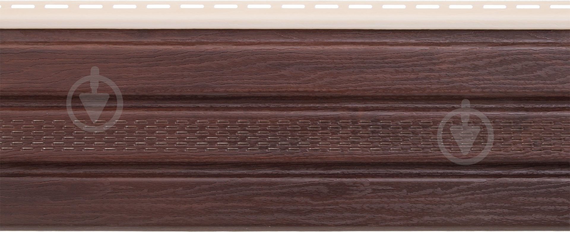 Панель-софіт перфорована 3x0,232 м горіх коньячний 0,7 кв.м - фото 2