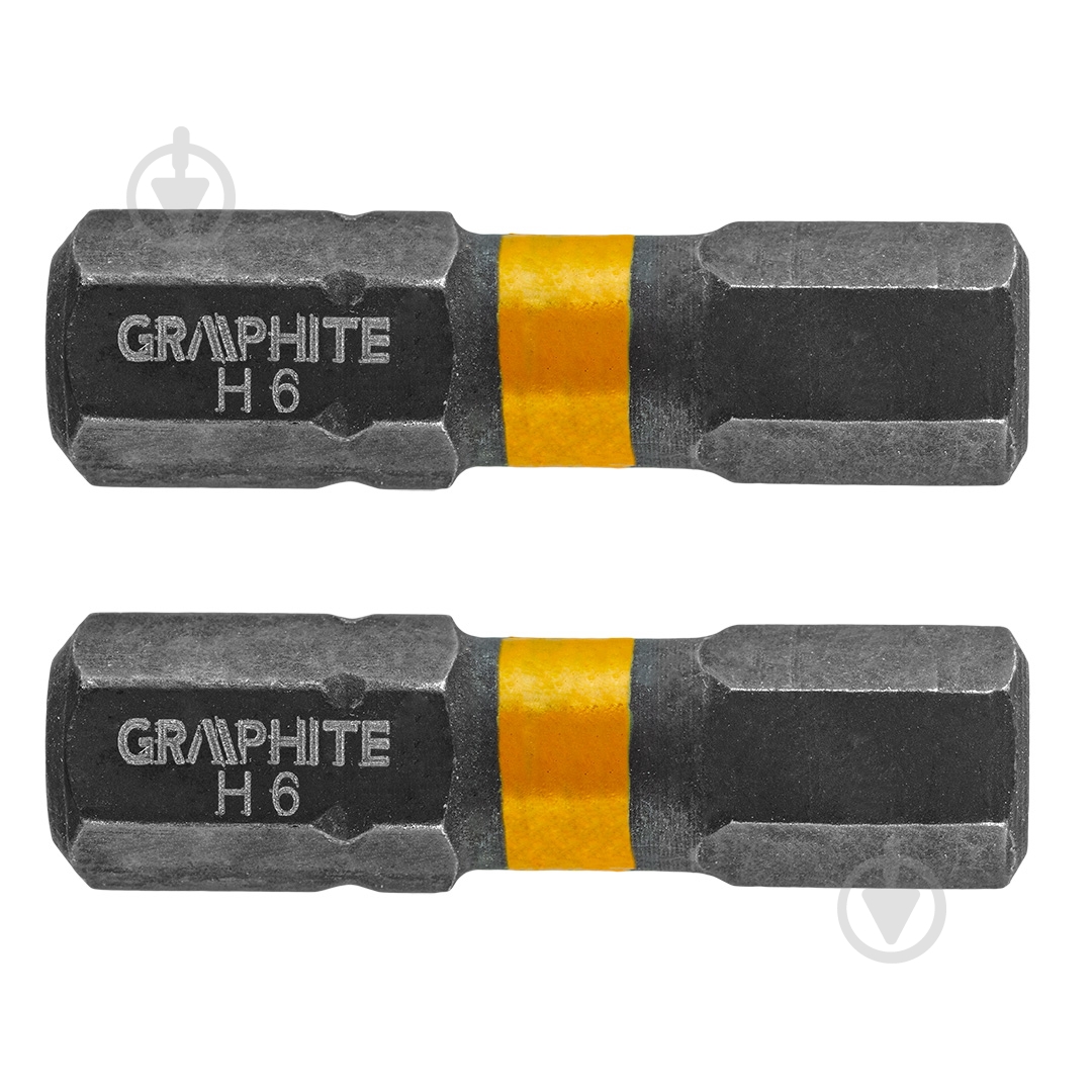 Бита GRAPHITE HEх6 х 25 мм 2 шт. 56H509 - фото 1