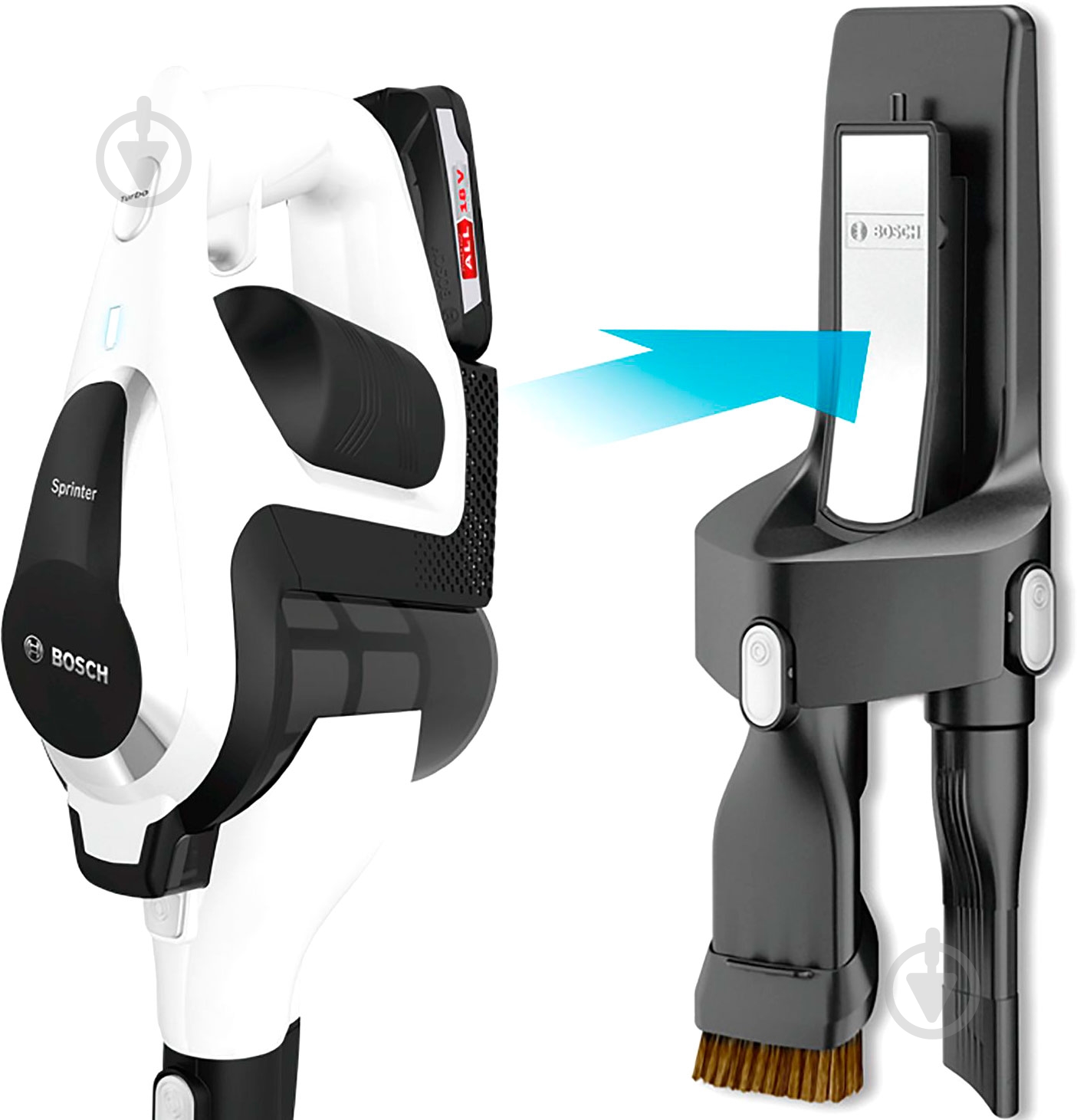 Пылесос аккумуляторный Bosch BBS1224 black/white - фото 4