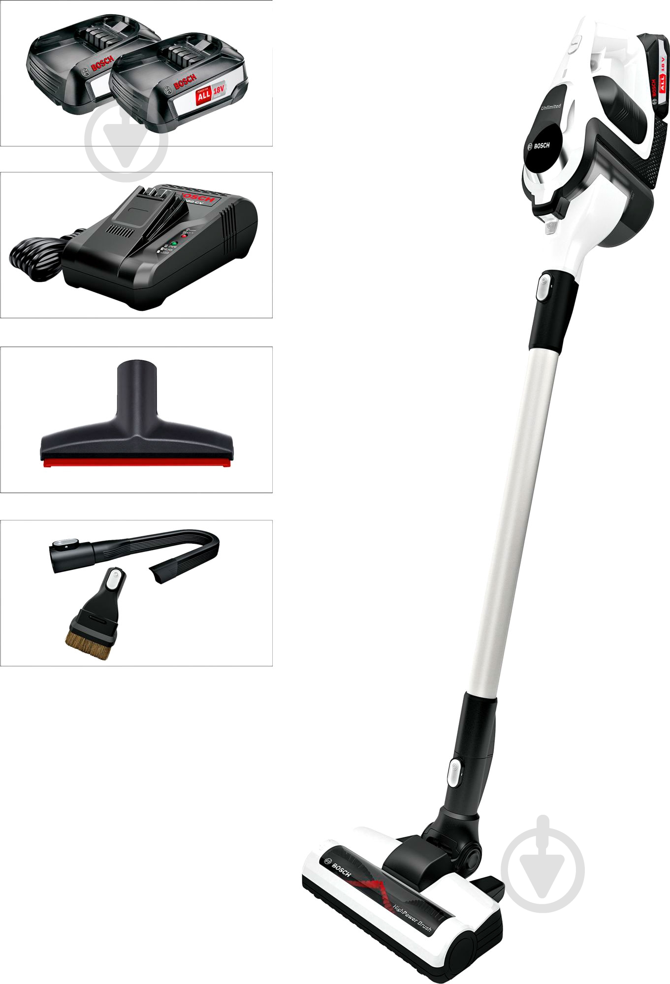 Пылесос аккумуляторный Bosch BBS1224 black/white - фото 2