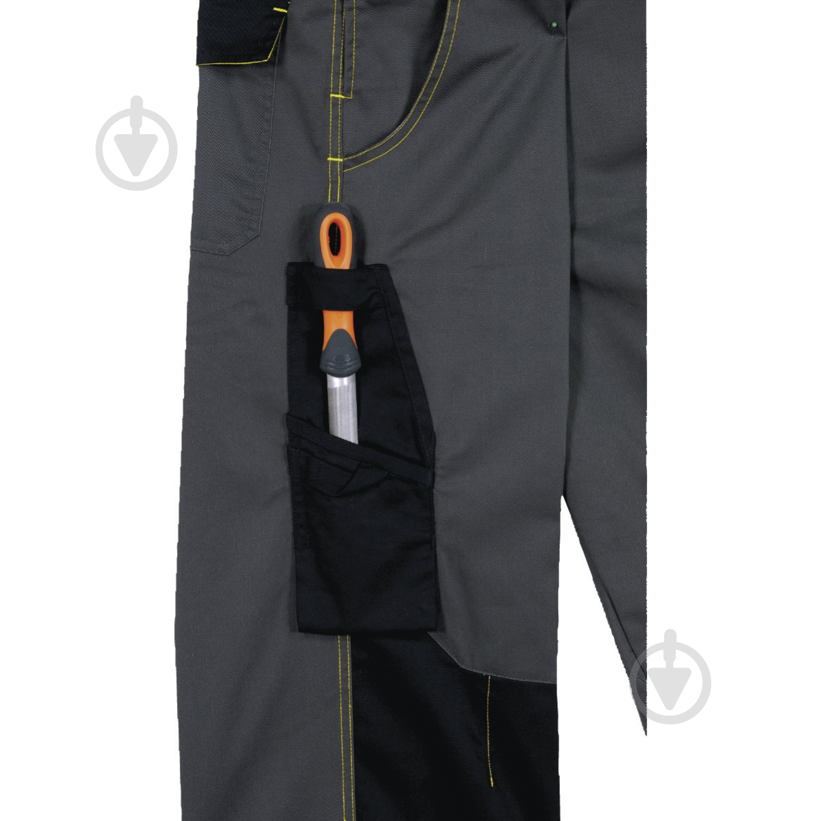 Комбінезон робочий Delta Plus D-MACH р. XXL DMCOMGJXX сірий із жовтим - фото 5