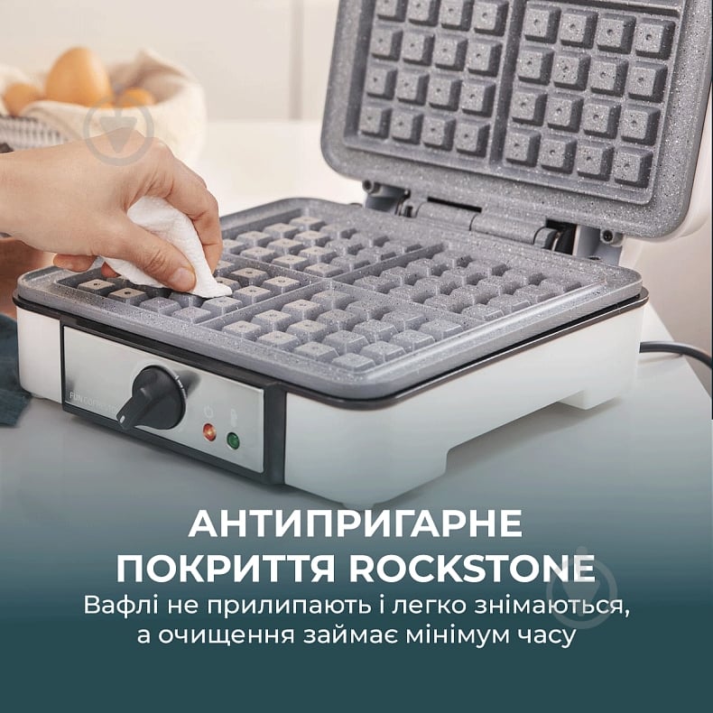 Вафельница CECOTEC Fun Gofrestone 4Inox - фото 3