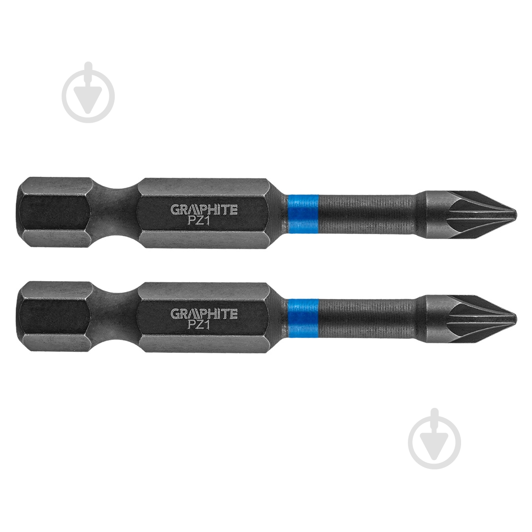 Бита GRAPHITE PZ1 х 50 мм 2 шт. 56H521 - фото 1 Бита GRAPHITE PZ1 х 50 мм 2 шт. 56H521 - фото 1
