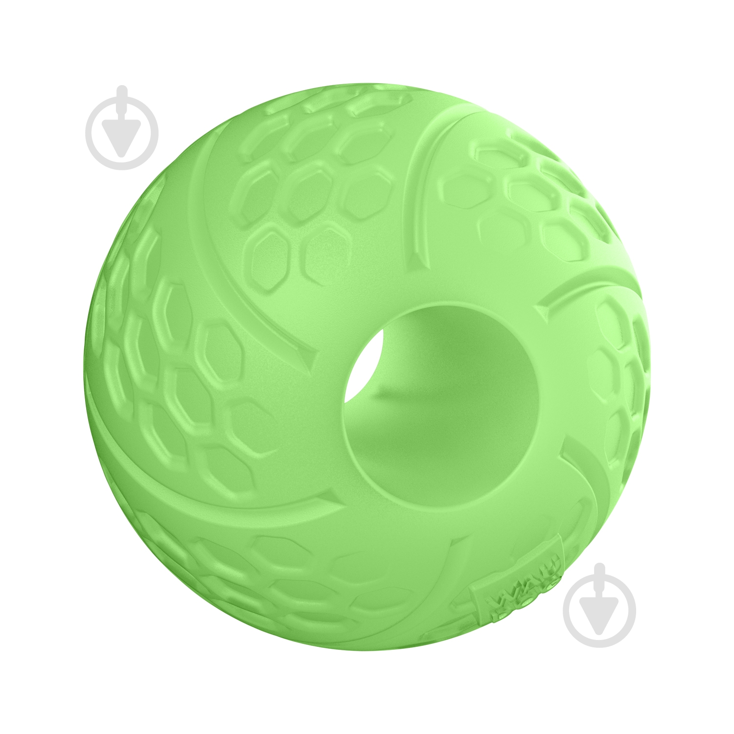 М’ячик світлонакопичувальний WAUDOG Fun з отвором для смаколиків 7 см - фото 1