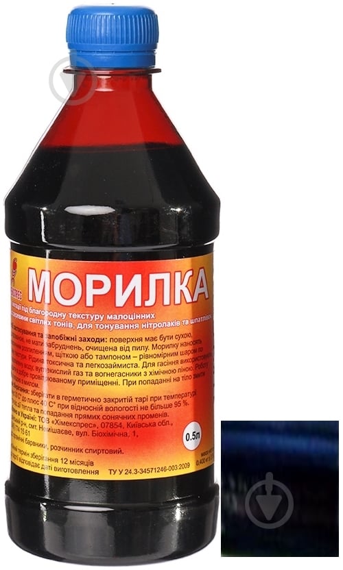 Морилка Химекспрес спиртовая орехово-коричневый 0,5 л - фото 1