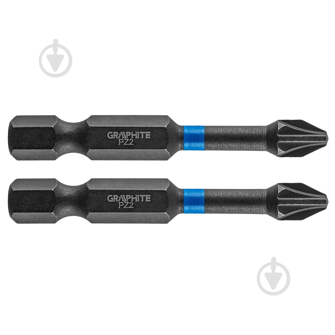 Бита GRAPHITE PZ2 х 50 мм 2 шт. 56H522 - фото 1 Бита GRAPHITE PZ2 х 50 мм 2 шт. 56H522 - фото 1