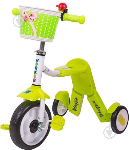 Самокат WORKER Tri-Scooter 2-in-1 Blagrie зеленый 16872-1 - фото 2 Самокат WORKER Tri-Scooter 2-in-1 Blagrie зеленый 16872-1 - фото 2