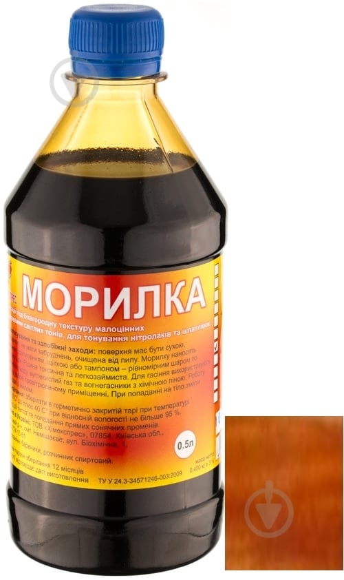 Морилка Химекспрес спиртовая тик 0,5 л - фото 1