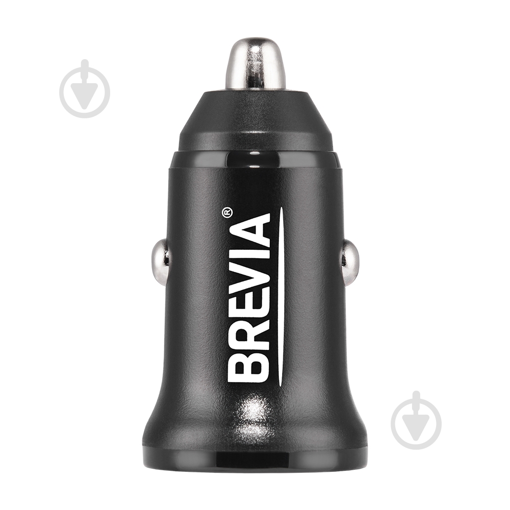 Зарядное устройство — адаптер прикуривателя-USB Brevia DualCharge 30W 1xUSB-C+1xUSB-A, черный 46430CAB - фото 3