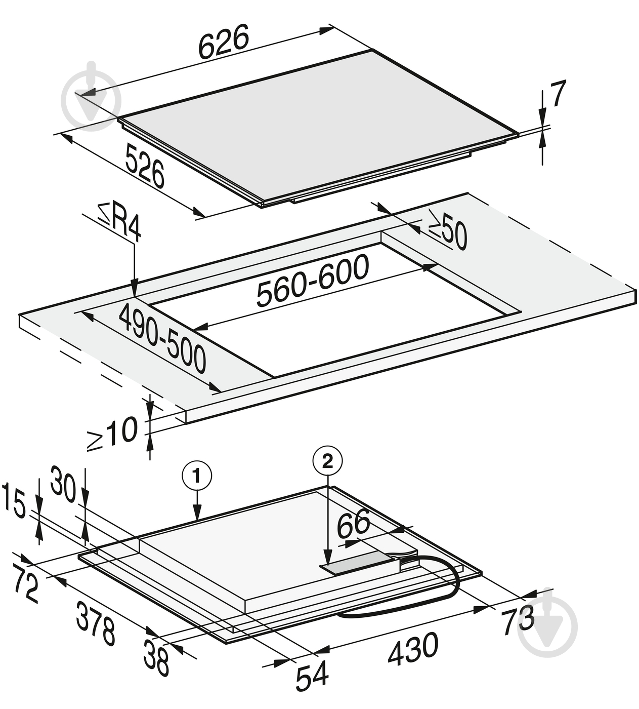 Варочная поверхность индукционная Miele KM 7464 FR - фото 3