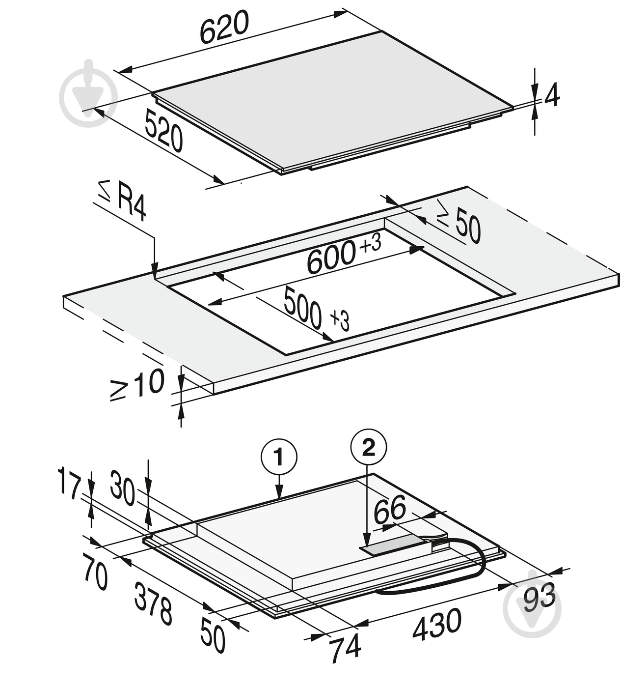 Варочная поверхность индукционная Miele KM 7564 FL - фото 4 Варочная поверхность индукционная Miele KM 7564 FL - фото 4