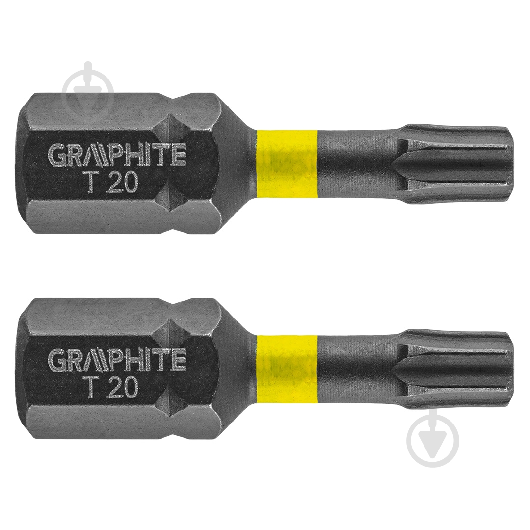 Бита GRAPHITE ТХ20 х 25 мм 2 шт. 56H513 - фото 1 Бита GRAPHITE ТХ20 х 25 мм 2 шт. 56H513 - фото 1