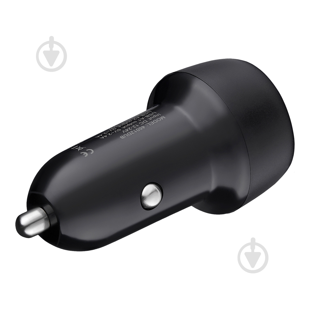 Зарядное устройство — адаптер прикуривателя-USB Brevia ePower DualDrive 12W 2xUSB-A черный 46012DUB - фото 2