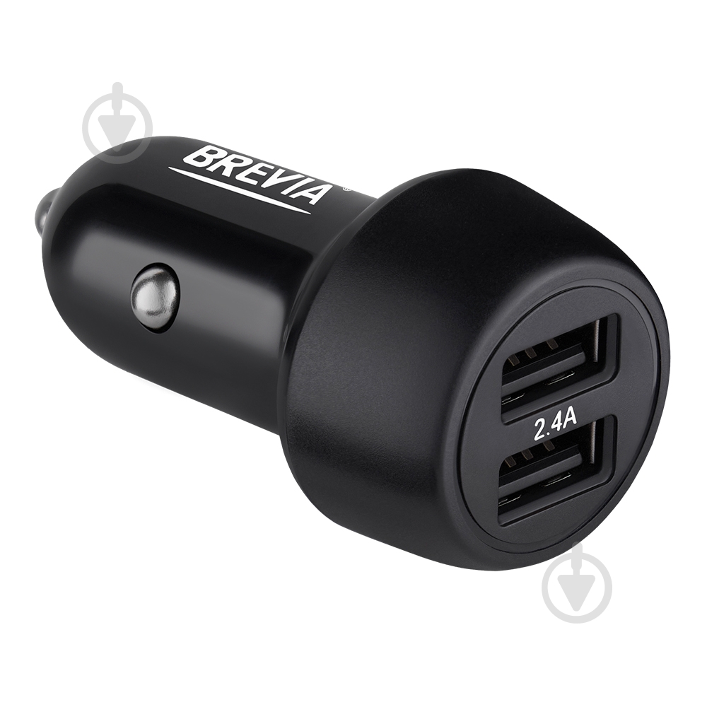 Зарядное устройство — адаптер прикуривателя-USB Brevia ePower DualDrive 12W 2xUSB-A черный 46012DUB - фото 5