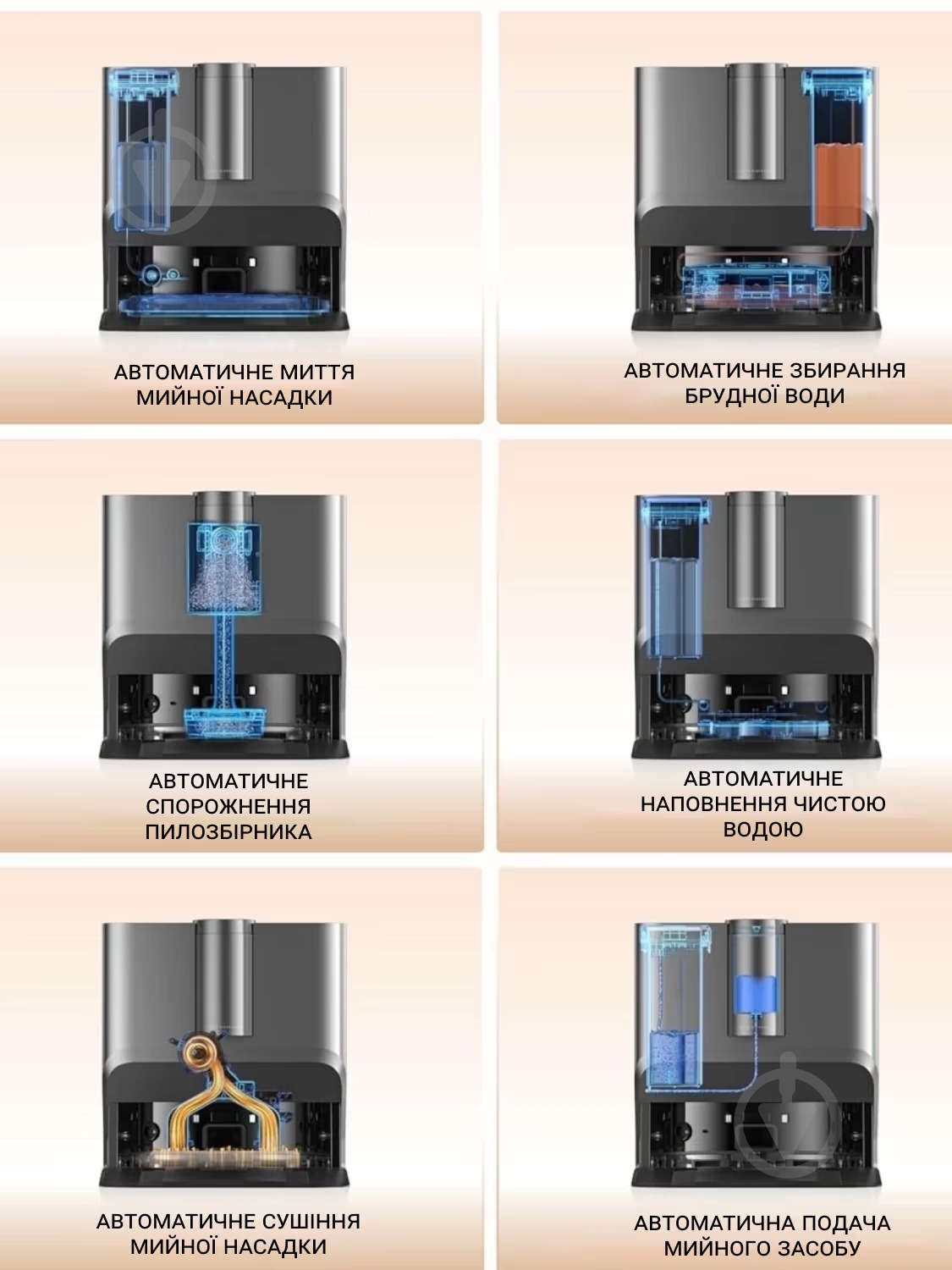 Робот-пылесос моющий Eureka J20 black - фото 6 Робот-пылесос моющий Eureka J20 black - фото 6