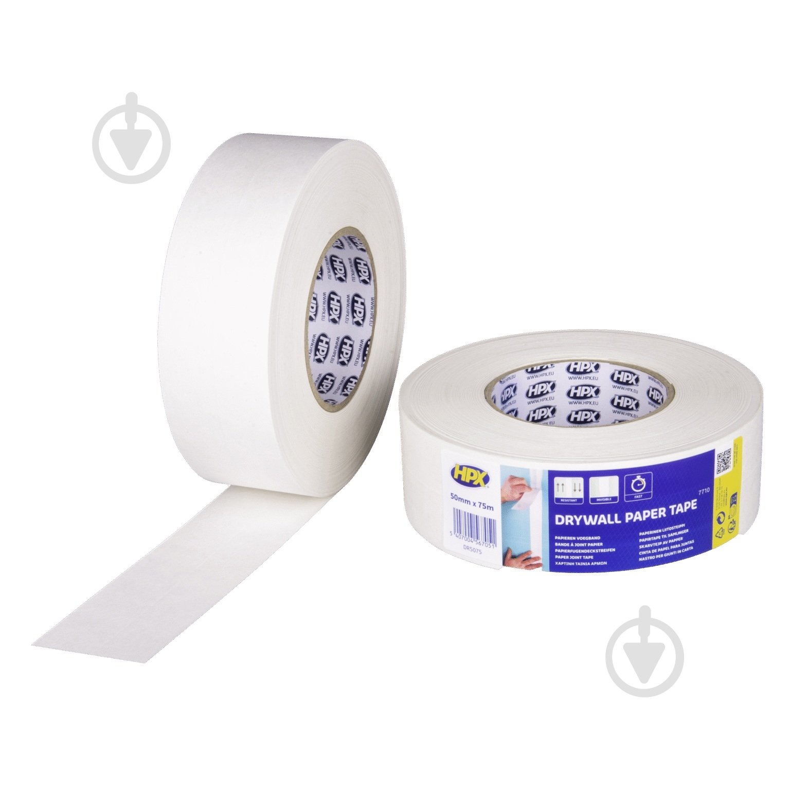 Лента армирующая HPX DRYWALL PAPER TAPE HPX 50мм х 75м - фото 1