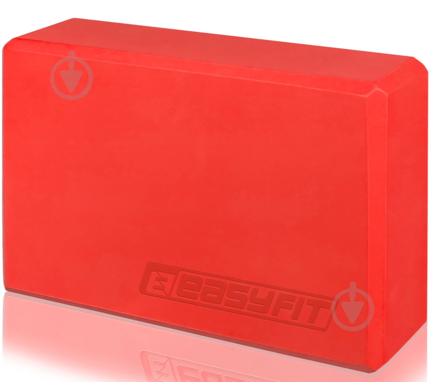 Блок для йоги EasyFit EF-1818 красный - фото 1