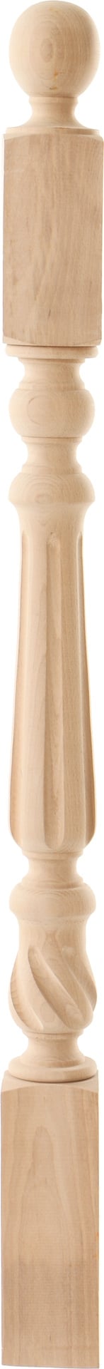 Столб тип-5 буковый фрезерованный 75x75x1110 мм - фото 2