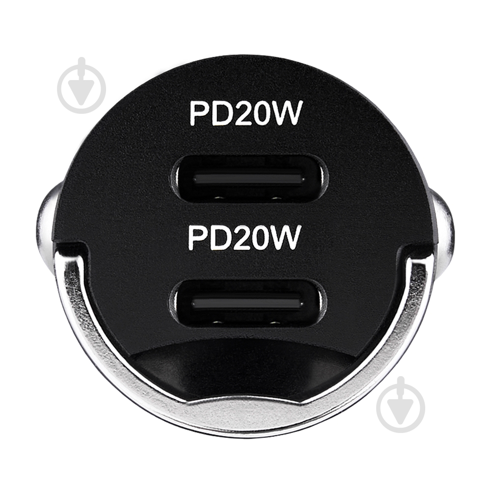 Зарядное устройство — адаптер прикуривателя-USB Brevia ePower NanoMetal 40W 2xUSB-C черный 46040DCMB - фото 4 Зарядное устройство — адаптер прикуривателя-USB Brevia ePower NanoMetal 40W 2xUSB-C черный 46040DCMB - фото 4