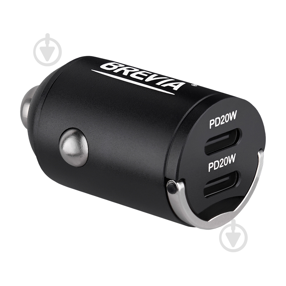Зарядное устройство — адаптер прикуривателя-USB Brevia ePower NanoMetal 40W 2xUSB-C черный 46040DCMB - фото 5 Зарядное устройство — адаптер прикуривателя-USB Brevia ePower NanoMetal 40W 2xUSB-C черный 46040DCMB - фото 5