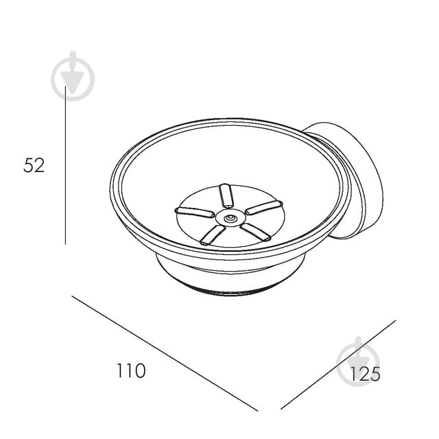 Мыльница Imprese Skala 111275 хром - фото 2 Мыльница Imprese Skala 111275 хром - фото 2