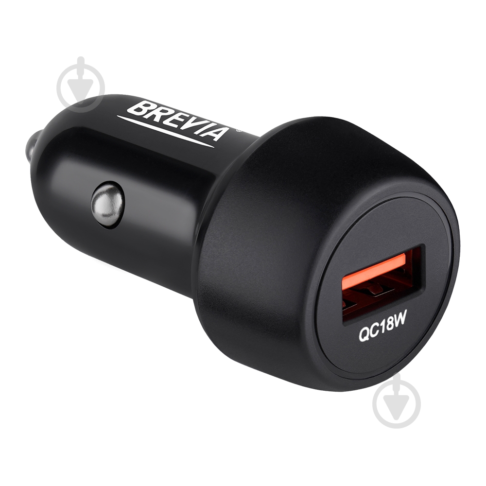 Зарядное устройство — адаптер прикуривателя-USB Brevia ePower SingleDrive 18W 1xUSB-A черный 46018UB - фото 4 Зарядное устройство — адаптер прикуривателя-USB Brevia ePower SingleDrive 18W 1xUSB-A черный 46018UB - фото 4
