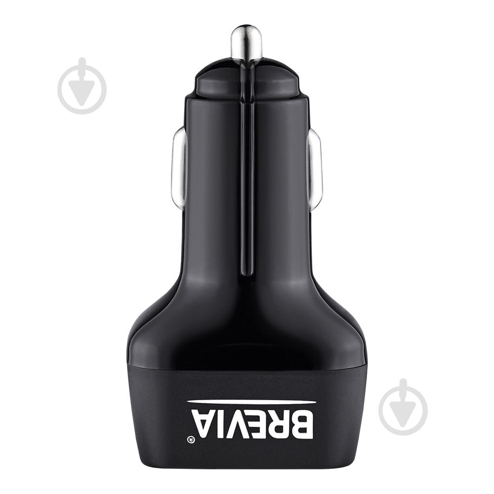 Зарядное устройство — адаптер прикуривателя-USB Brevia ePower TriDrive 42W 3xUSB-A черный 46042TUB - фото 3