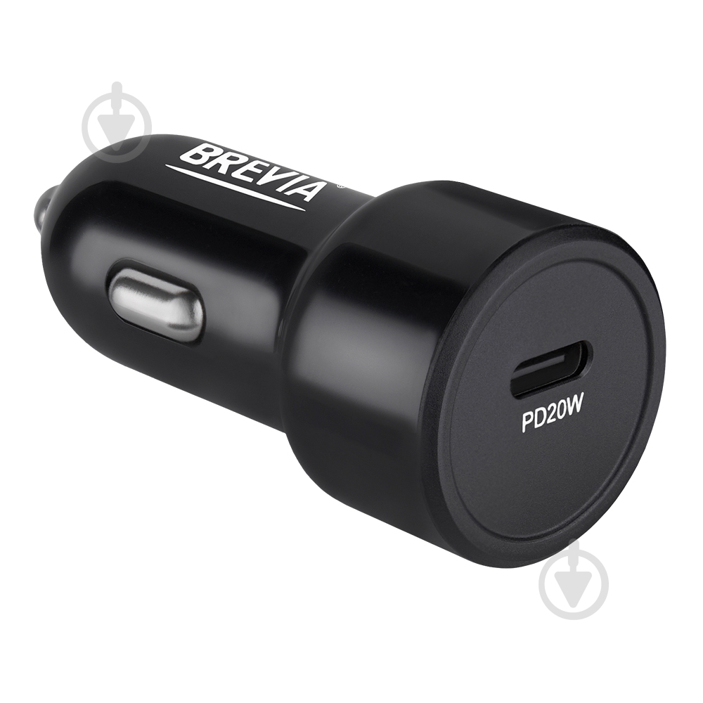 Зарядное устройство — адаптер прикуривателя-USB Brevia ePower TurboCharge 20W 1xUSB-C черный 46020CB - фото 5