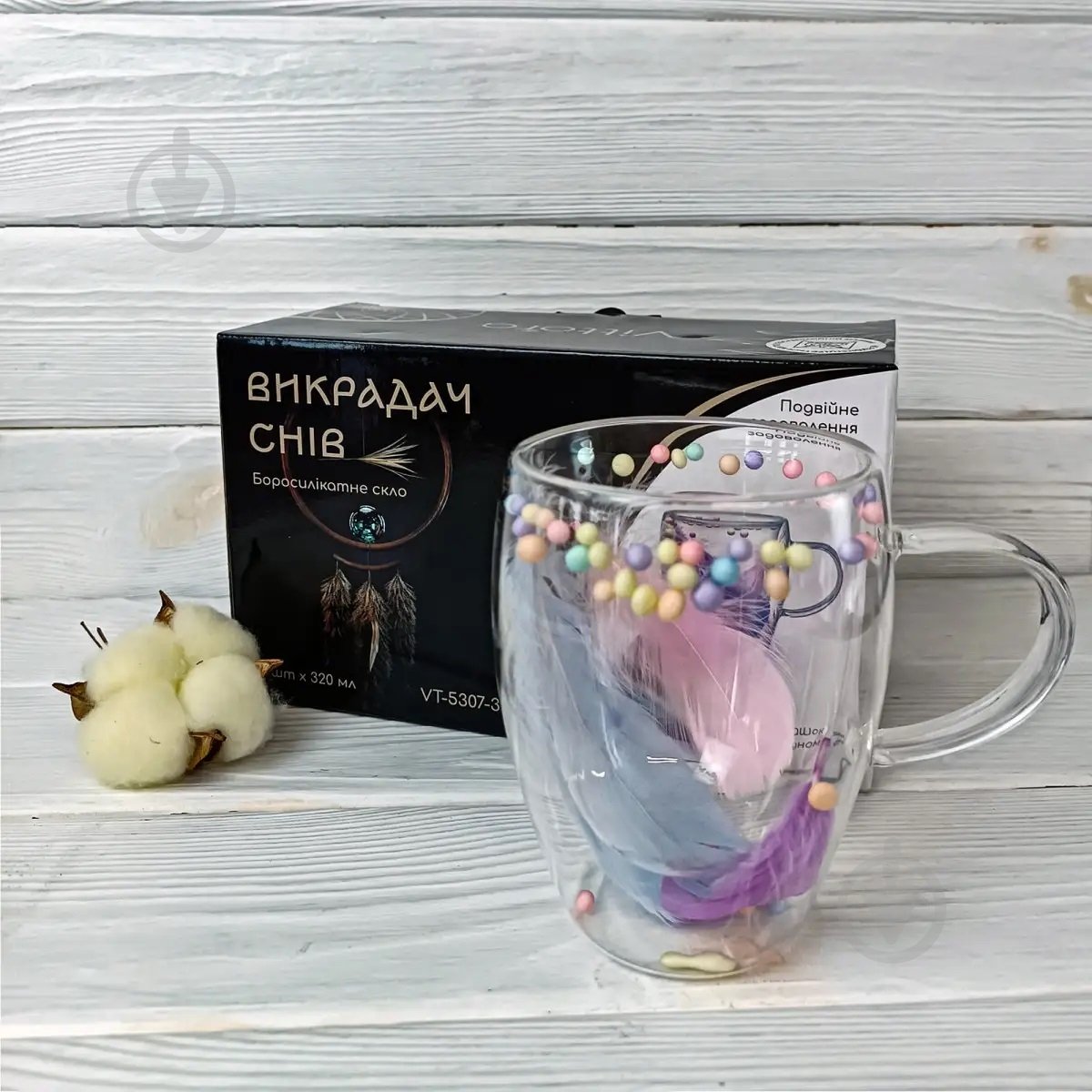 Набір чашок Vittora Викрадач снів 320 мл 2 шт. - фото 2